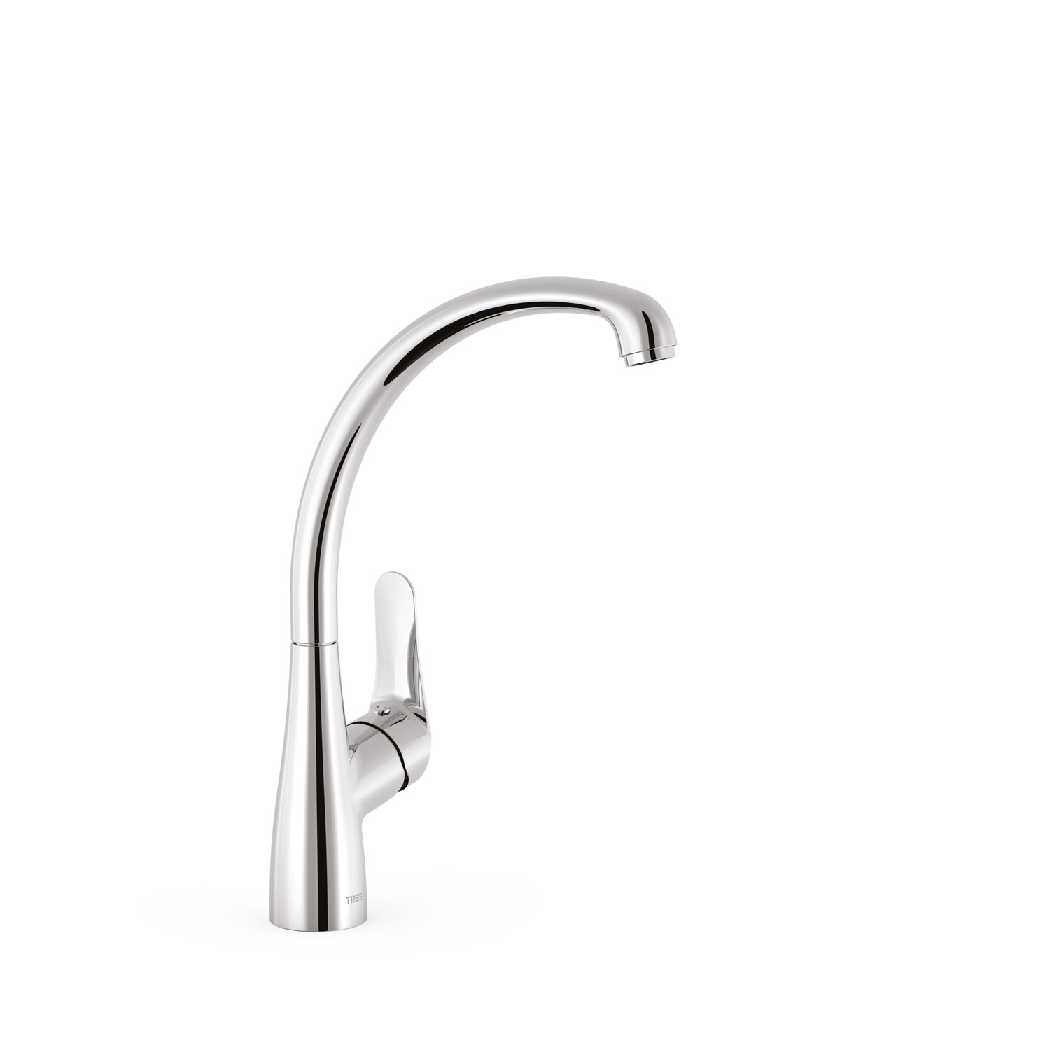 CANIGÓ-TRES Grifo monomando alto para lavabo con Tres-Duo-21720301