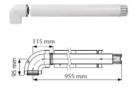 Sime calentador 11L gas butano Mini 11 EV OF Erp Bajo Nox