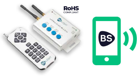 BSLIGHT CONTROLADOR RGB16 BLUETOOTH CON RF (APP)