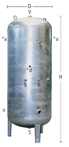 VASO EXPANSION 200 AMR-B90 200L 10 BAR - Materiales Calefacción