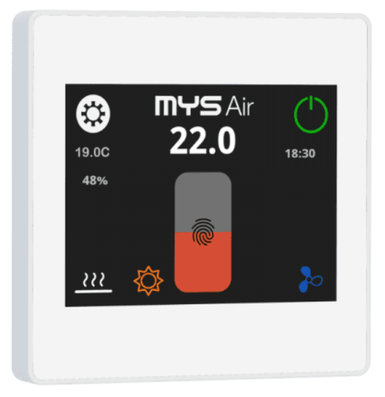 MYSAIR TERMOSTATO TACTIL COLOR. BLANCO. RADIO